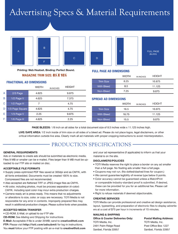 Advertising Specifications